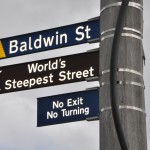 Strassenschild zur steilsten Strasse