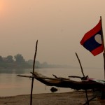 Auf der laotischen Seite des Mekongs