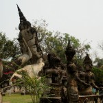 Ruhender Buddha im Wat Xieng Khuan