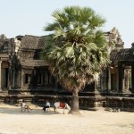 Bibliothek auf dem Angkor-Gelände