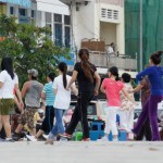 One, two, step. One, two, step. Keep it up!