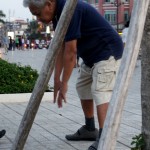 Noch mehr Fitnessübungen am Quai