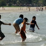 mit Cousinen und Cousins am Toben