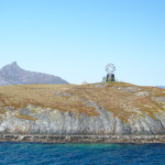 Symbolisierung des Polarkreises auf der Insel Vikingen